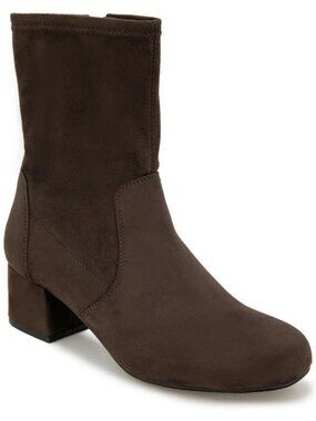 Reaction by Kenneth Cole Road Stretch Ankle Booties Chocolate US Size 9.5